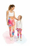 Lange Leggings für Kinder – Aquarell