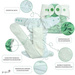 Fitted diaper with PUL & EVO "I feel green"