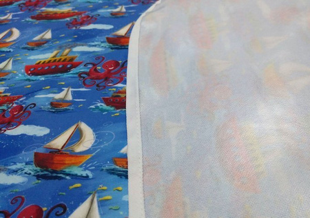 Changing mat BOATS 72x72cm