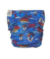 Pocket diaper, one-row snaps, MINI OS 4-11kg BOATS