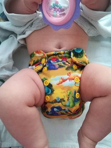 AIO (all in one) Diaper Mini OS 5-11kg - Seahorse