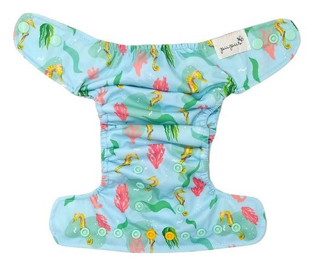 Windel mit Tasche MINI OS 4-11kg Seepferdchen