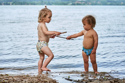 Überhose mit weicher, elastischer Einfassung - BUGS OS 7-16kg