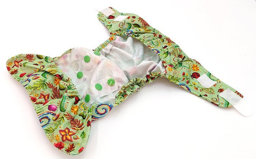 Diaper cover FLOWERS  5-15 kg with VELCRO