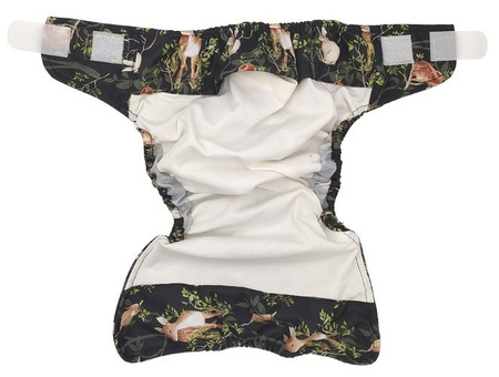 Nacht im Wald Windel mit Tasche 5-15kg - Klettverschluss