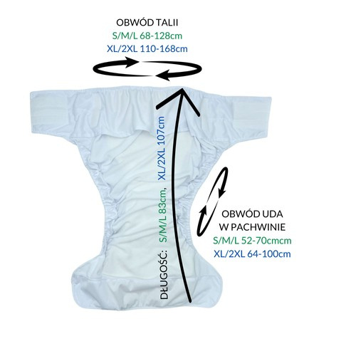 Reusable diaper for adults with insert - CARS