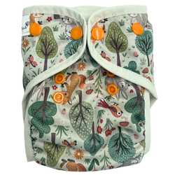 Diaper Cover with elastic piping Forest Glade