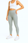 Long Leggings with High Waist - Sage Mint