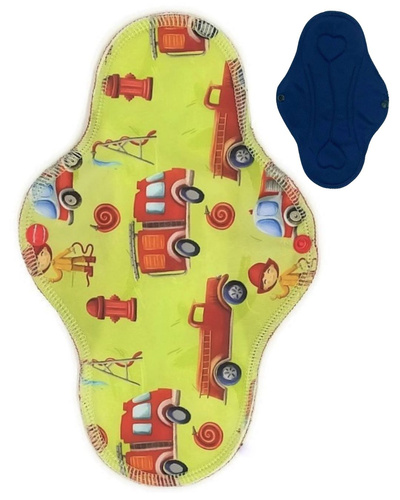 LARGE L Cloth Menstrual Pad - FIREMAN