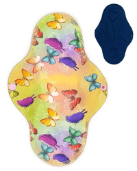 LARGE L Cloth Menstrual Pad - BUTTERLIES