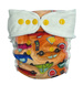 Fitted diaper with PUL & EVO "Cars"