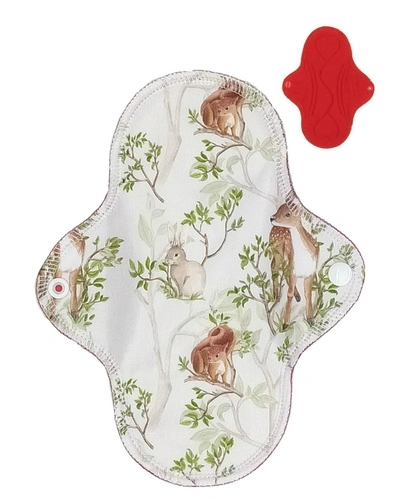 MEDIUM M Cloth Menstrual Pad - DAY IN THE FOREST