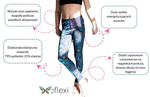 Kurze Leggings für Kinder - Kolibris und Blumen