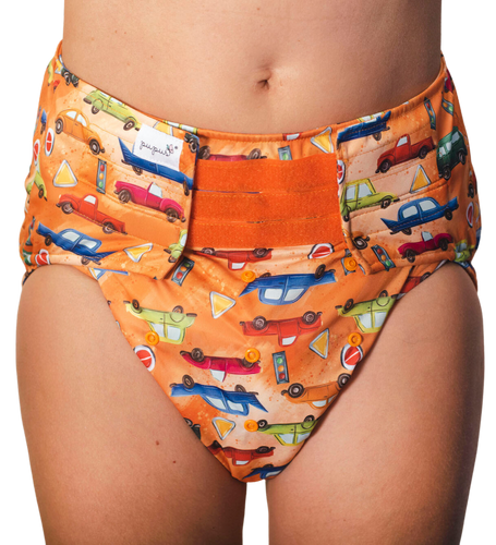 Wiederverwendbare Stoffwindel für Erwachsene mit Saugeinlage - CARS