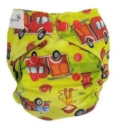 Windel mit Tasche für Neugeborene 3-7kg - Feuerwehr