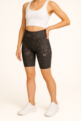 Short Leggings with High Waist - Mystic