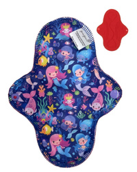 MEDIUM M Cloth Menstrual Pad - MERMAIDS
