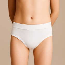Reusable absorbent underwear for children and teenagers WHITE