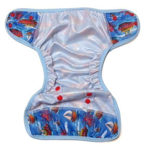 Diaper Cover with elastic piping - Boats XL 10-20kg