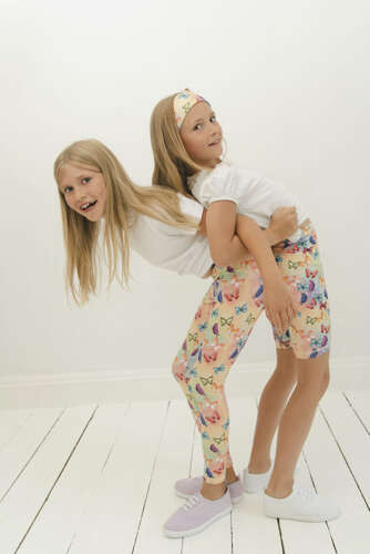 Long Leggings for Kids - Butterflies