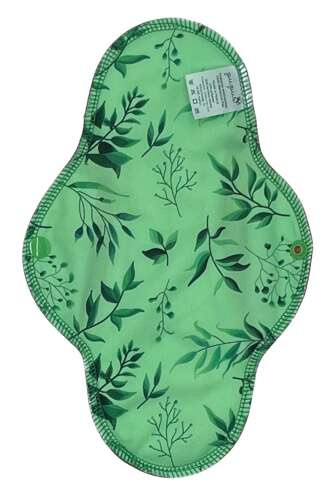 GROß L Stoffbinde wiederverwendbar aus Bambus - Mir ist grün