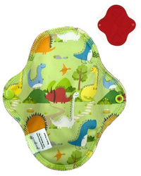 SMALL S Cloth Menstrual Pad - DINOSAURS