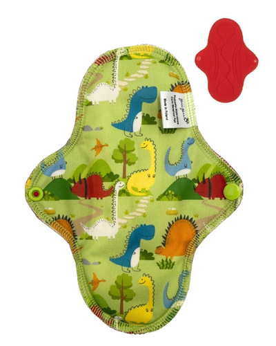 Mittlere Stoffbinde für Damen – DINOSAURIER