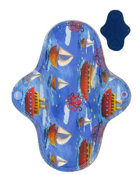 MEDIUM M Cloth Menstrual Pad - BOATS