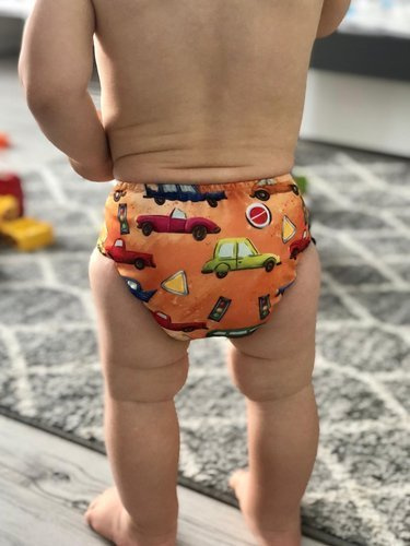 Windel mit Tasche MINI OS 4-11kg, Autos