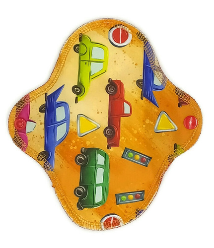 KLEINE S Stoffbinde für Damen - AUTOS