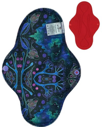LARGE L Cloth Menstrual Pad - NEON SPLASH