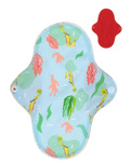 MEDIUM M Cloth Menstrual Pad - Seahorse