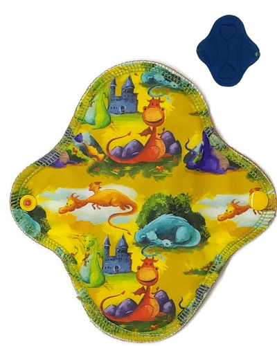 SMALL S Cloth Menstrual Pad - DRAGONS