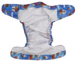 Pocket diaper, one-row snaps, OS BOATS