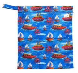 GROßER Wasserdichter Windelbeutel BOOTE 50x55cm