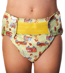 Reusable diaper for adults with insert - FIREMAN