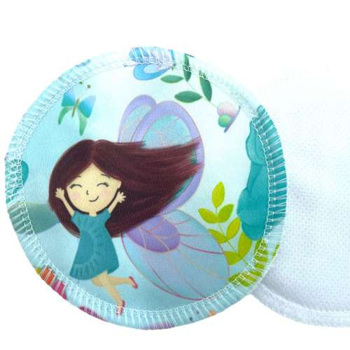 Reusable Breast Pads, bamboo + coolmax, 2pcs, ELVES