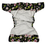 Pocket diaper, double-row snaps, OS, Hummingbirds