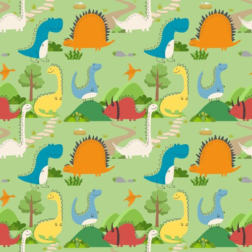 Pocket diaper DINOSAURS