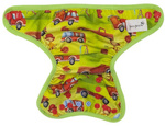 Diaper Cover with elastic piping - Fireman newborn 3-8kg