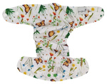 Diaper cover, one-row snaps Mini OS 4-11kg IN THE GRASS