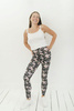 Long Leggings with High Waist - Hummingbirds & Flowers